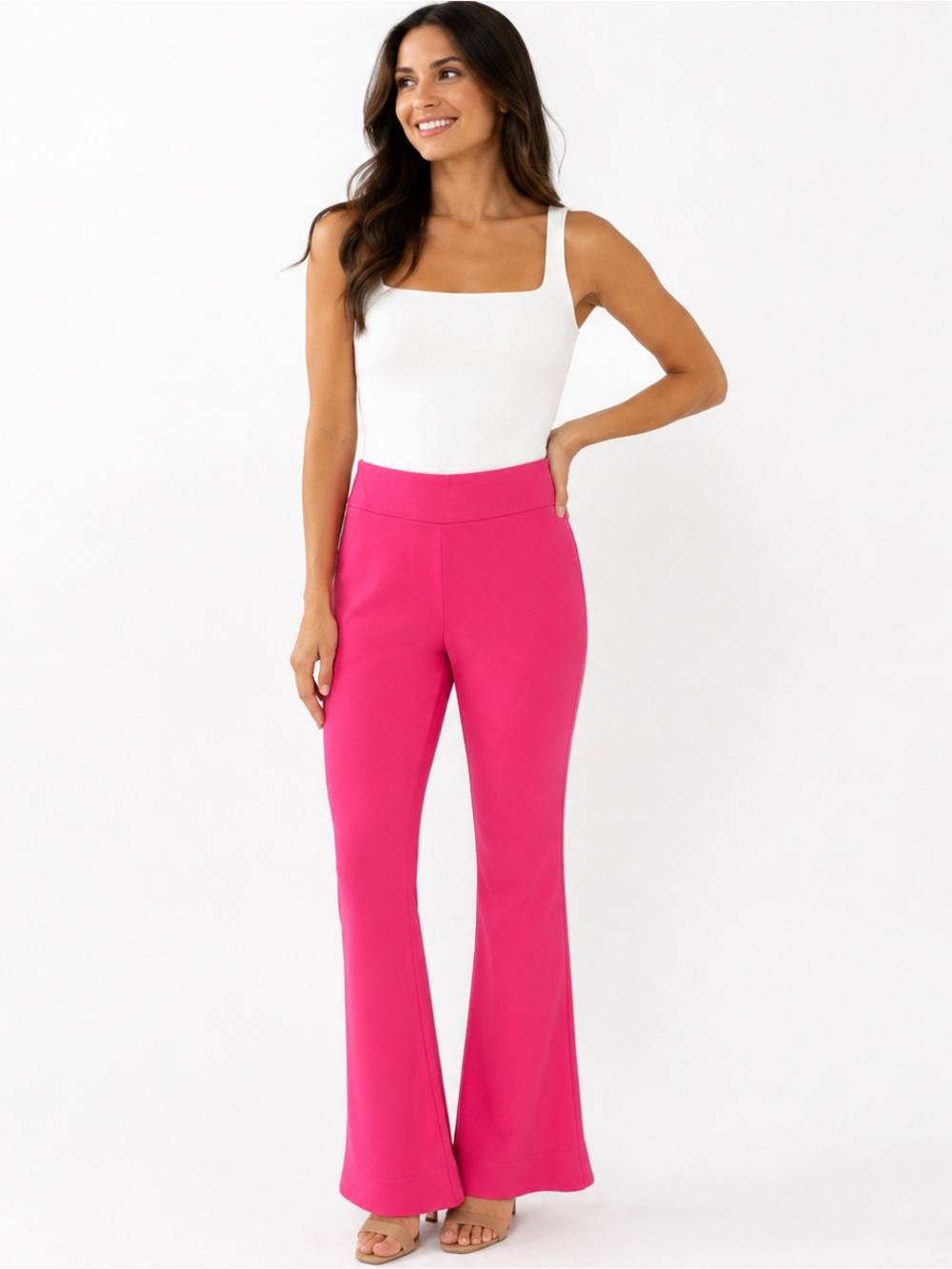 INC International Concepts Pink Ruffle Pants Size 2P 🆕